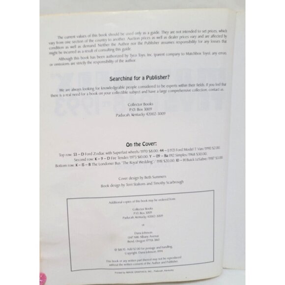 MATCHBOX TOYS 1948 - 1993 Identification & Value Guide Book by Dana Johnson - Picture 8 of 9